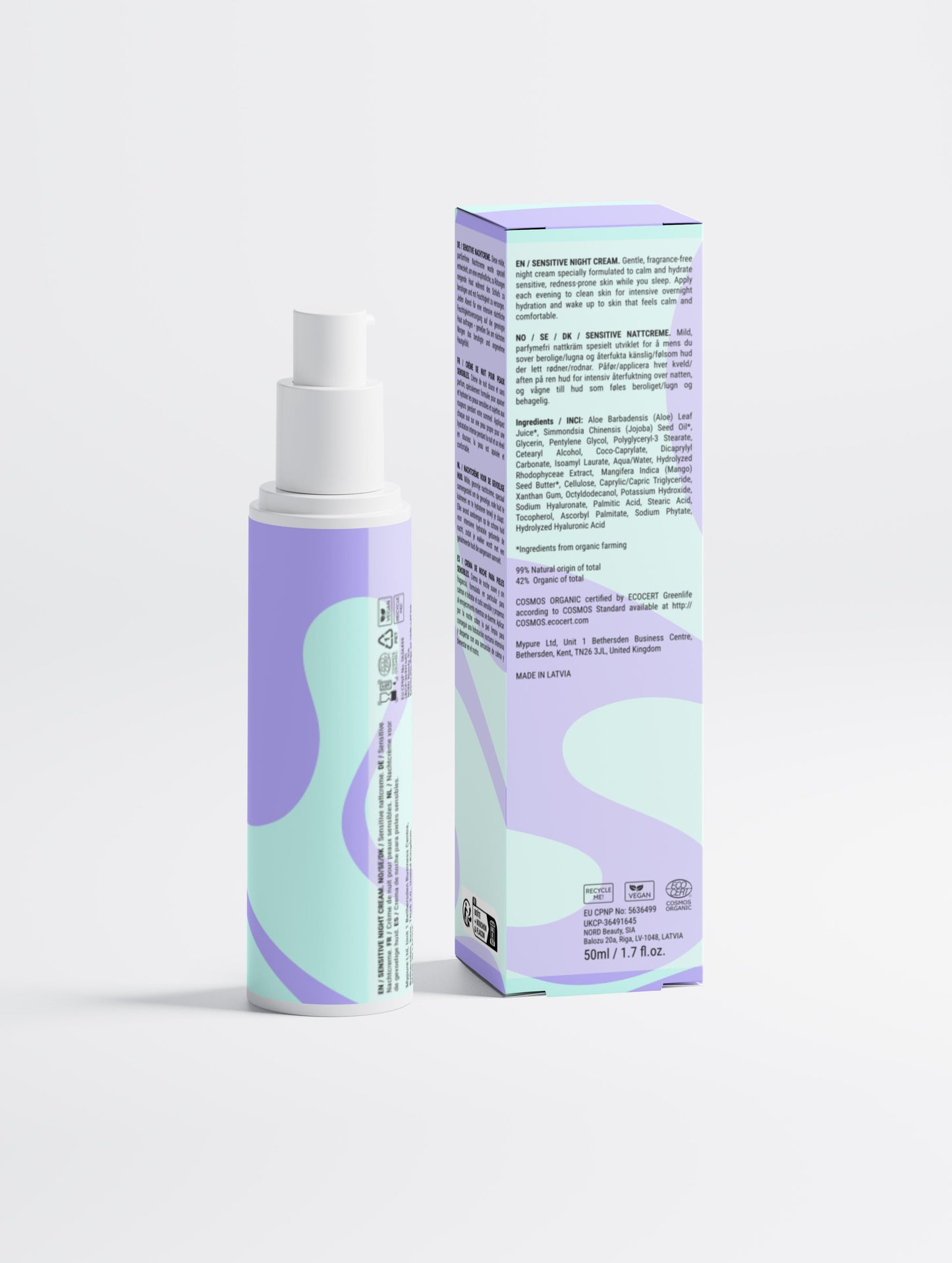 Sensitive Skin Overnight Cream, Fragrance-Free